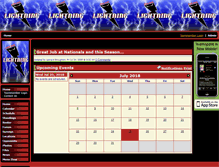 Tablet Screenshot of lakeerielightning.teamopolis.com