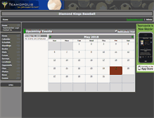 Tablet Screenshot of diamondkingbaseball.teamopolis.com