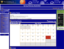 Tablet Screenshot of dekaneybasketball.teamopolis.com