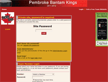 Tablet Screenshot of bantamkings.teamopolis.com