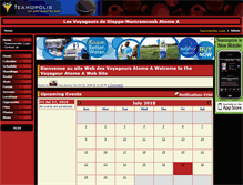 Tablet Screenshot of lesvoyageurs.teamopolis.com