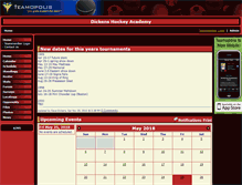 Tablet Screenshot of dickenshockey.teamopolis.com