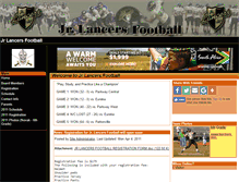 Tablet Screenshot of jrlancersfootball.teamopolis.com