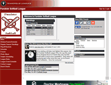 Tablet Screenshot of fundstersoftball.teamopolis.com