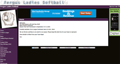 Desktop Screenshot of fergusladiessoftball.teamopolis.com