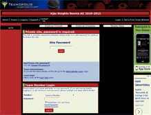 Tablet Screenshot of ajaxknightsnoviceae.teamopolis.com