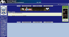 Desktop Screenshot of clubxsoccer.teamopolis.com