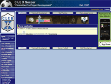 Tablet Screenshot of clubxsoccer.teamopolis.com