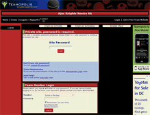 Tablet Screenshot of ajaxknightsnoviceaa.teamopolis.com