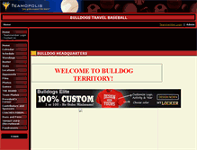 Tablet Screenshot of bulldogsbaseball.teamopolis.com