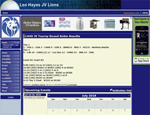 Tablet Screenshot of lionsvball.teamopolis.com