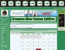 Tablet Screenshot of bramptonmbspitfires.teamopolis.com