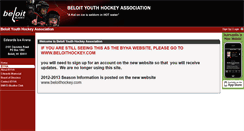 Desktop Screenshot of beloityouthhockey.teamopolis.com