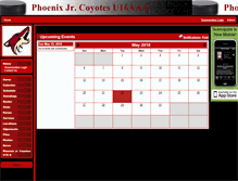 Tablet Screenshot of coyotes16u.teamopolis.com