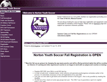 Tablet Screenshot of nortonyouthsoccer.teamopolis.com