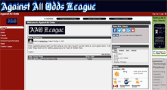 Desktop Screenshot of againstallodds.teamopolis.com