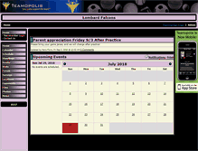 Tablet Screenshot of lombardfalconsflag.teamopolis.com