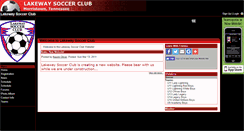 Desktop Screenshot of lakewaysoccer.teamopolis.com