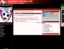 Tablet Screenshot of lakewaysoccer.teamopolis.com