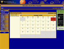 Tablet Screenshot of bluethunderhoops.teamopolis.com