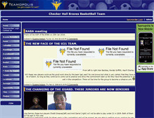 Tablet Screenshot of checkerhallbraves.teamopolis.com