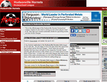 Tablet Screenshot of hudsonvillehornets.teamopolis.com