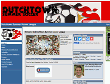 Tablet Screenshot of dutchtownsummersoccer.teamopolis.com