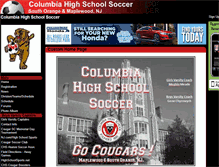 Tablet Screenshot of columbiahssoccer.teamopolis.com