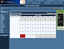 Tablet Screenshot of longwoodrookierays.teamopolis.com