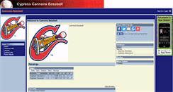 Desktop Screenshot of cannonsbaseball.teamopolis.com
