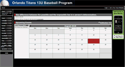 Desktop Screenshot of orlandotitans13u.teamopolis.com